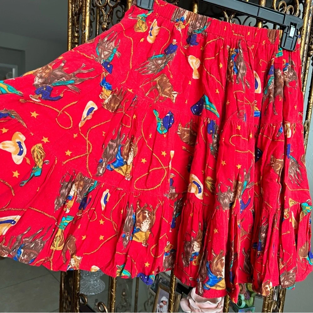Red Rock Reflections Twirl Cowboy Skirt
